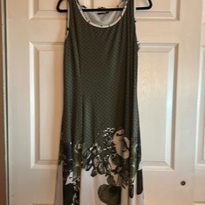 Green floral maxi dress #7